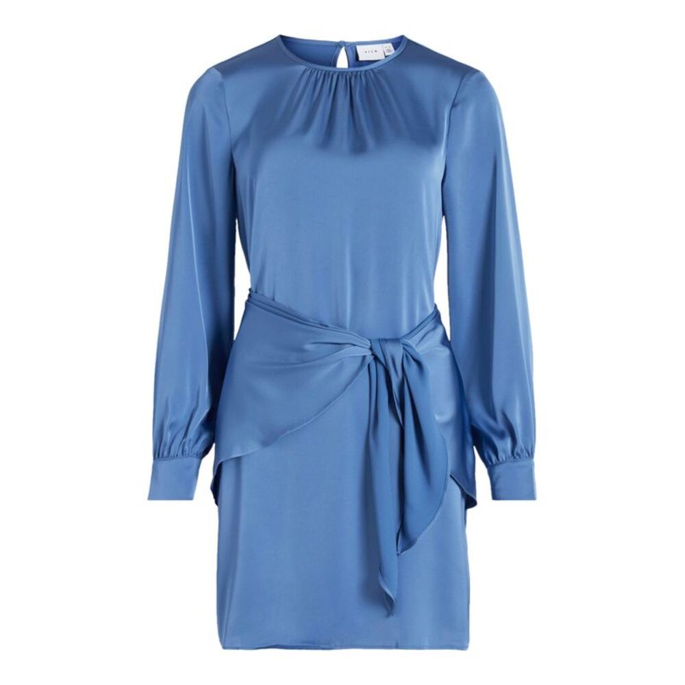 Vila Clothes Blue Polyester Short Women's Dress